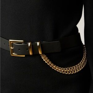 B Low the Belt Phoenix Belt in Black and Gold